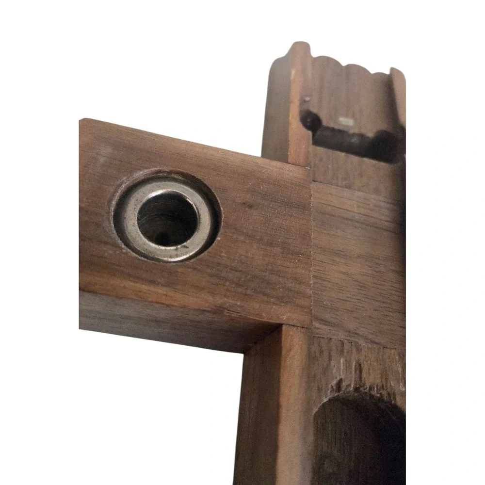Vintage Wooden Last Rites Wall Cross‎ Crucifix Catholic Sick Call Religious Box
